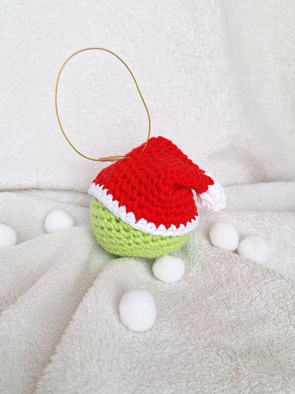 Adorno Grinch de crochet 💚