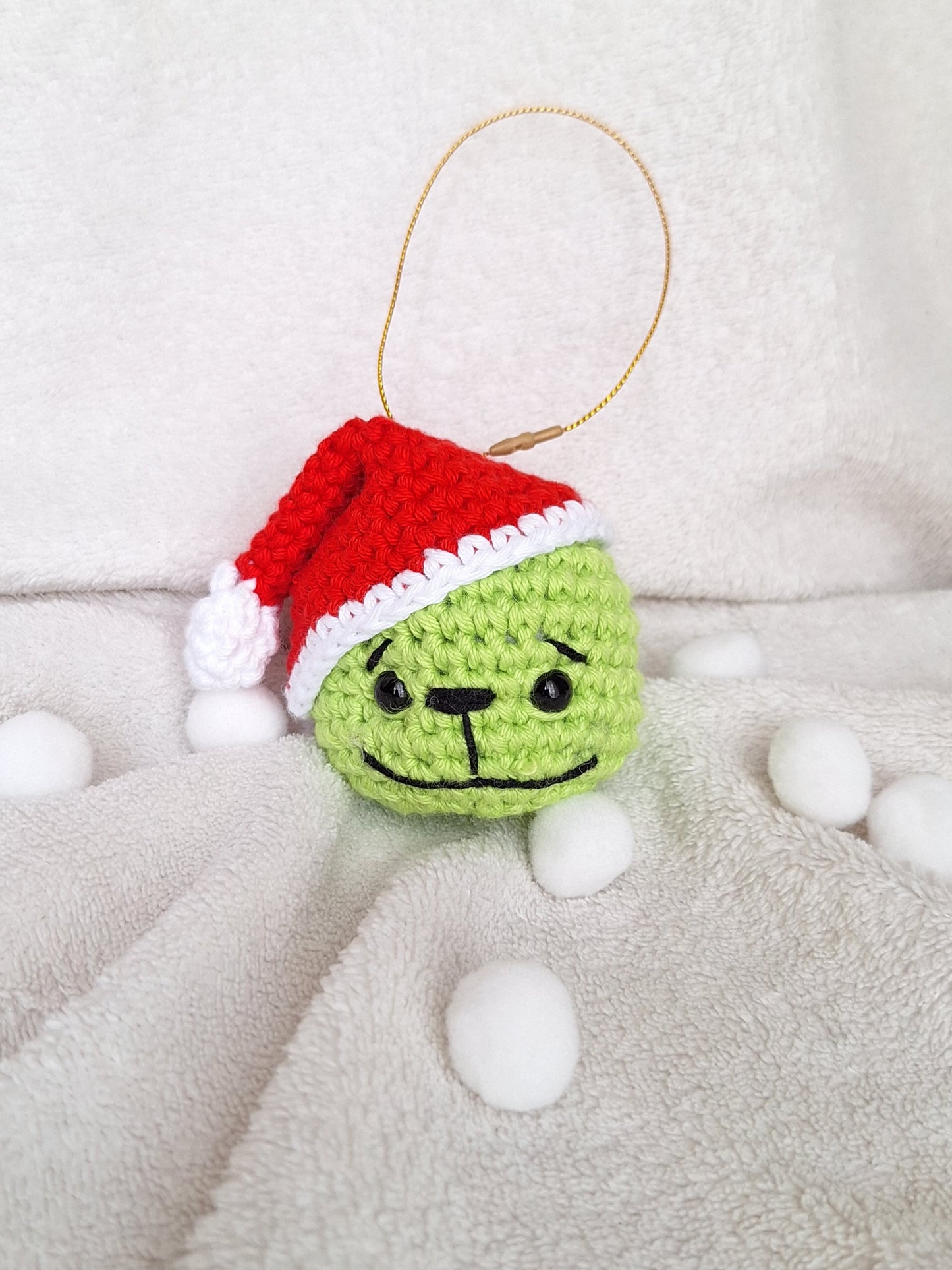 Adorno Grinch de crochet 💚